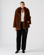 KINDRA COAT BROWN  Famous | Online Store