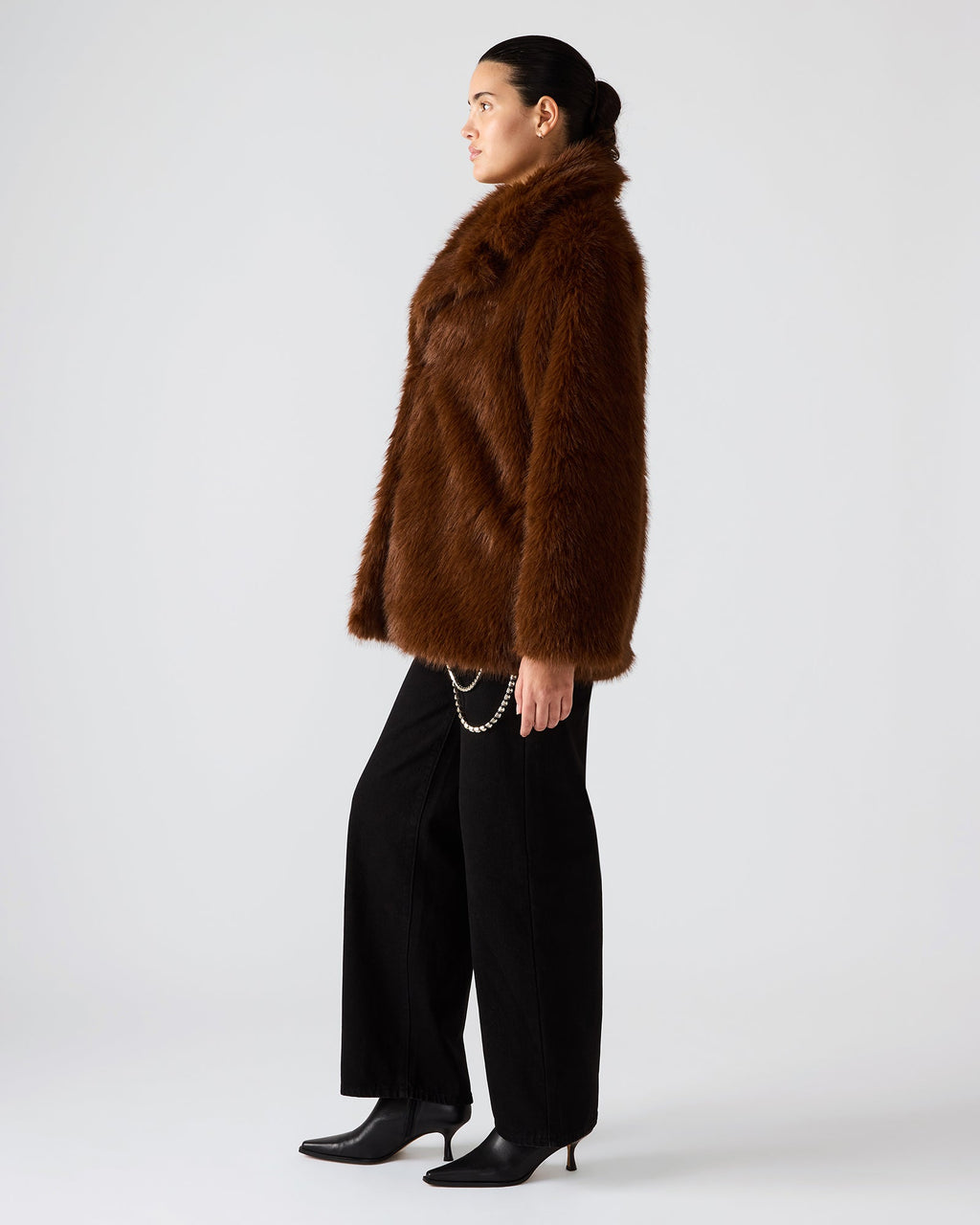 KINDRA COAT BROWN  Famous | Online Store