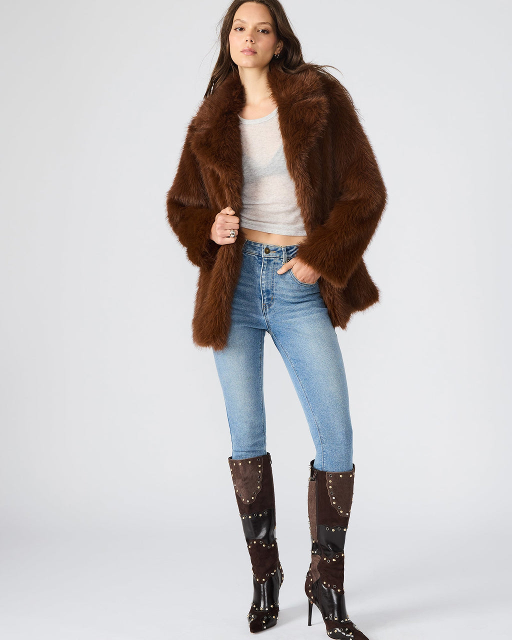 KINDRA COAT BROWN  Famous | Online Store