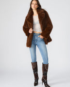 KINDRA COAT BROWN  Famous | Online Store