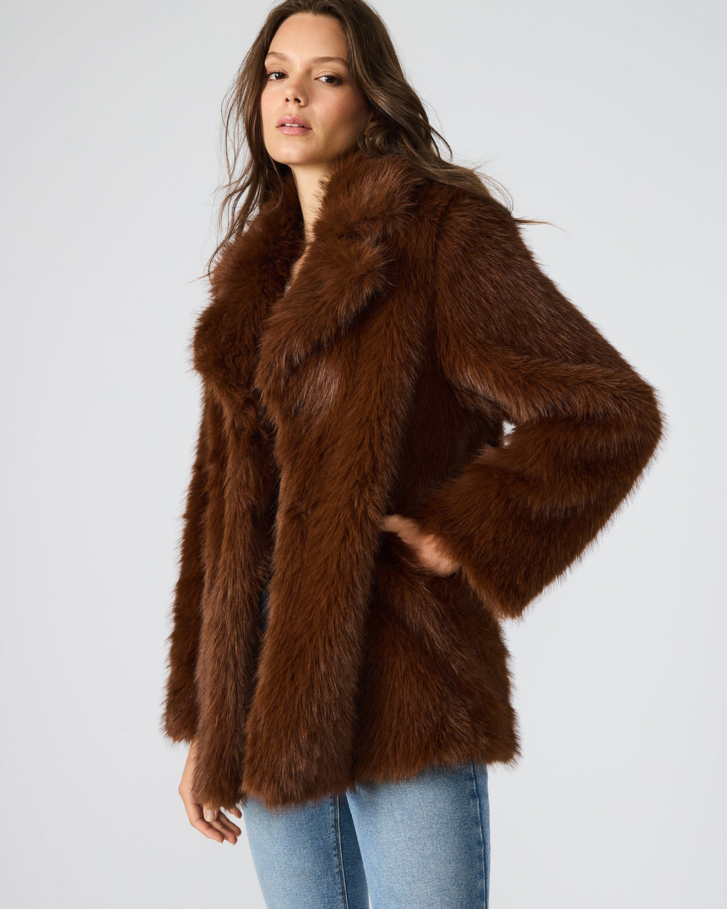 KINDRA COAT BROWN  Famous | Online Store