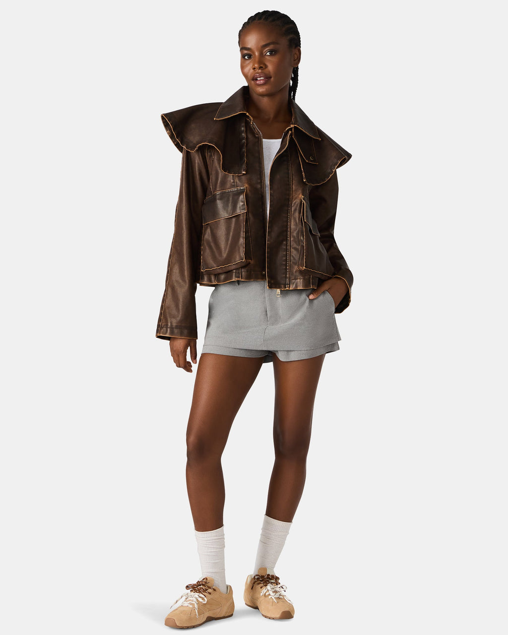 VARVARA JACKET CHOCOLATE  Famous | Online Store