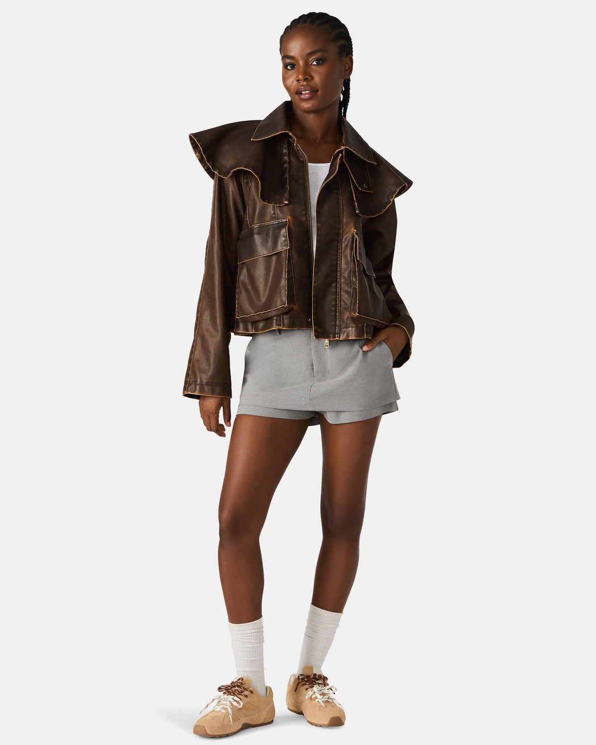 VARVARA JACKET CHOCOLATE  Famous | Online Store