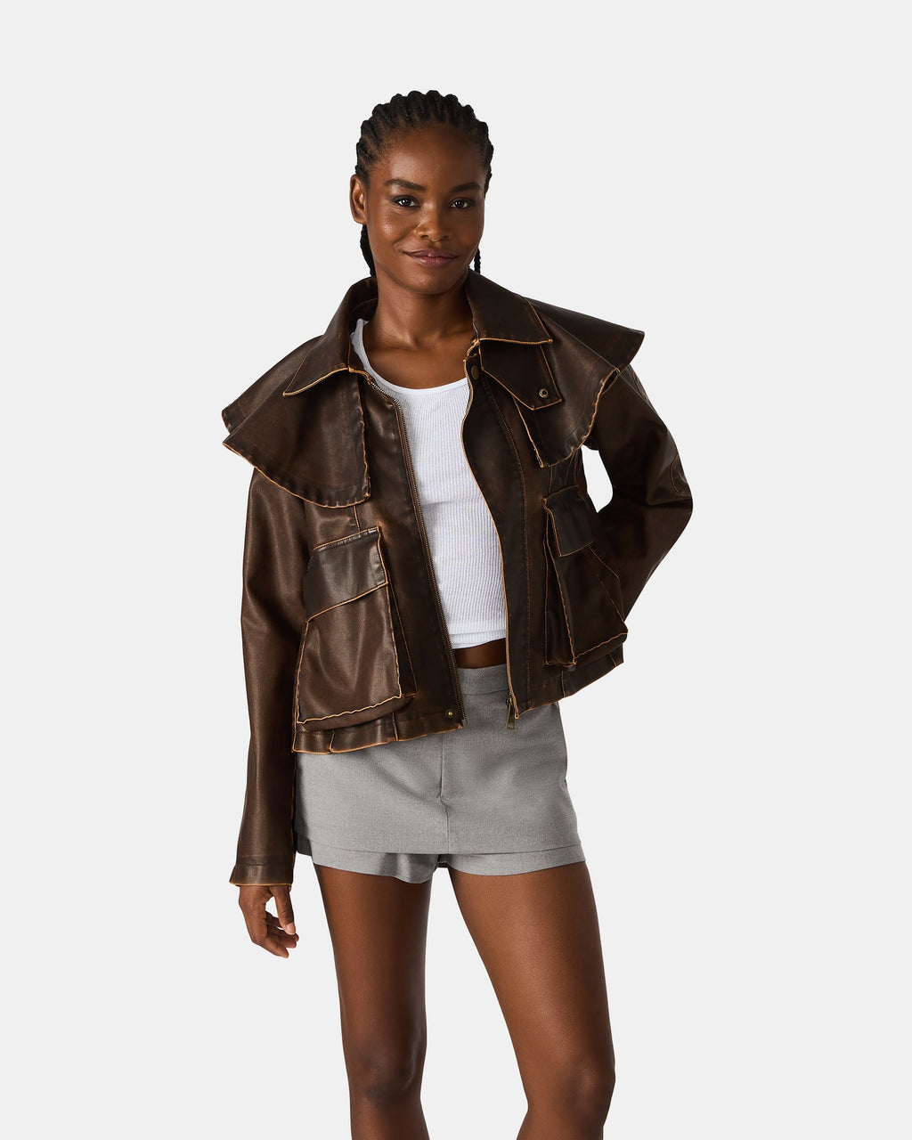 VARVARA JACKET CHOCOLATE  Famous | Online Store