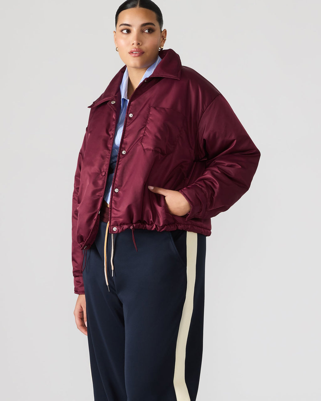 SELMA JACKET WINE  Famous | Online Store