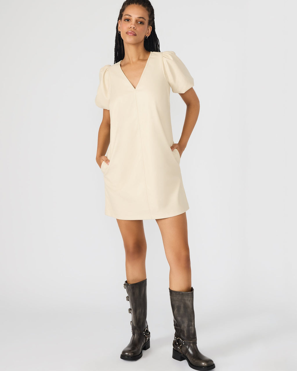 TILLY DRESS BONE  Famous | Online Store