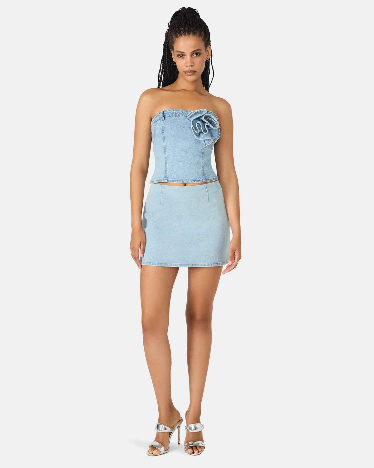 CINDI SKIRT DELFT BLUE