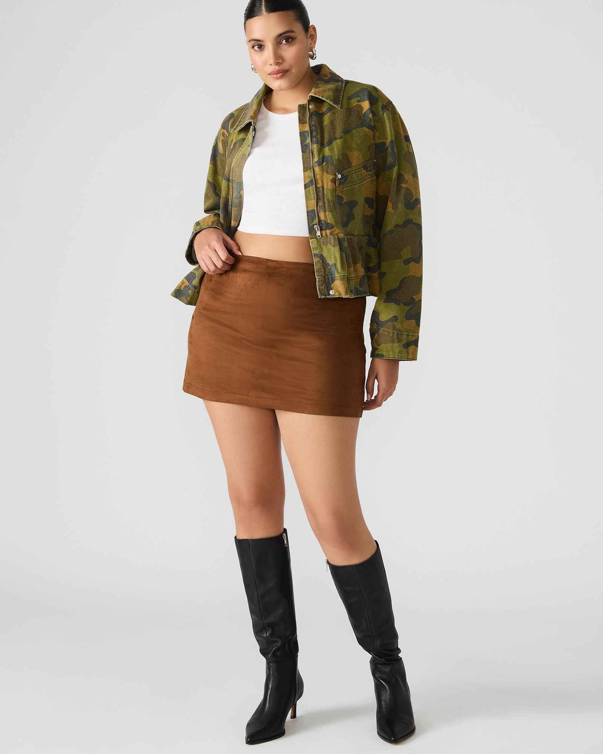 CINDI SKORT CHICORY COFFEE