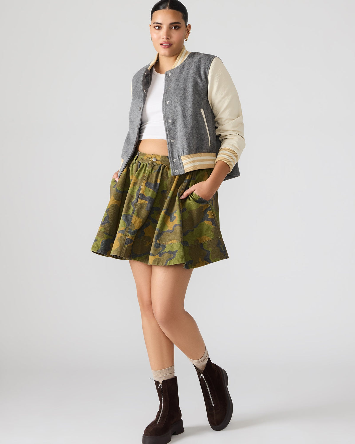 SLOAN SKIRT CAMOUFLAGE  Famous | Online Store
