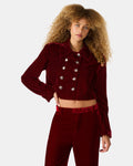TONIA BLAZER RED VELVET  Famous | Online Store