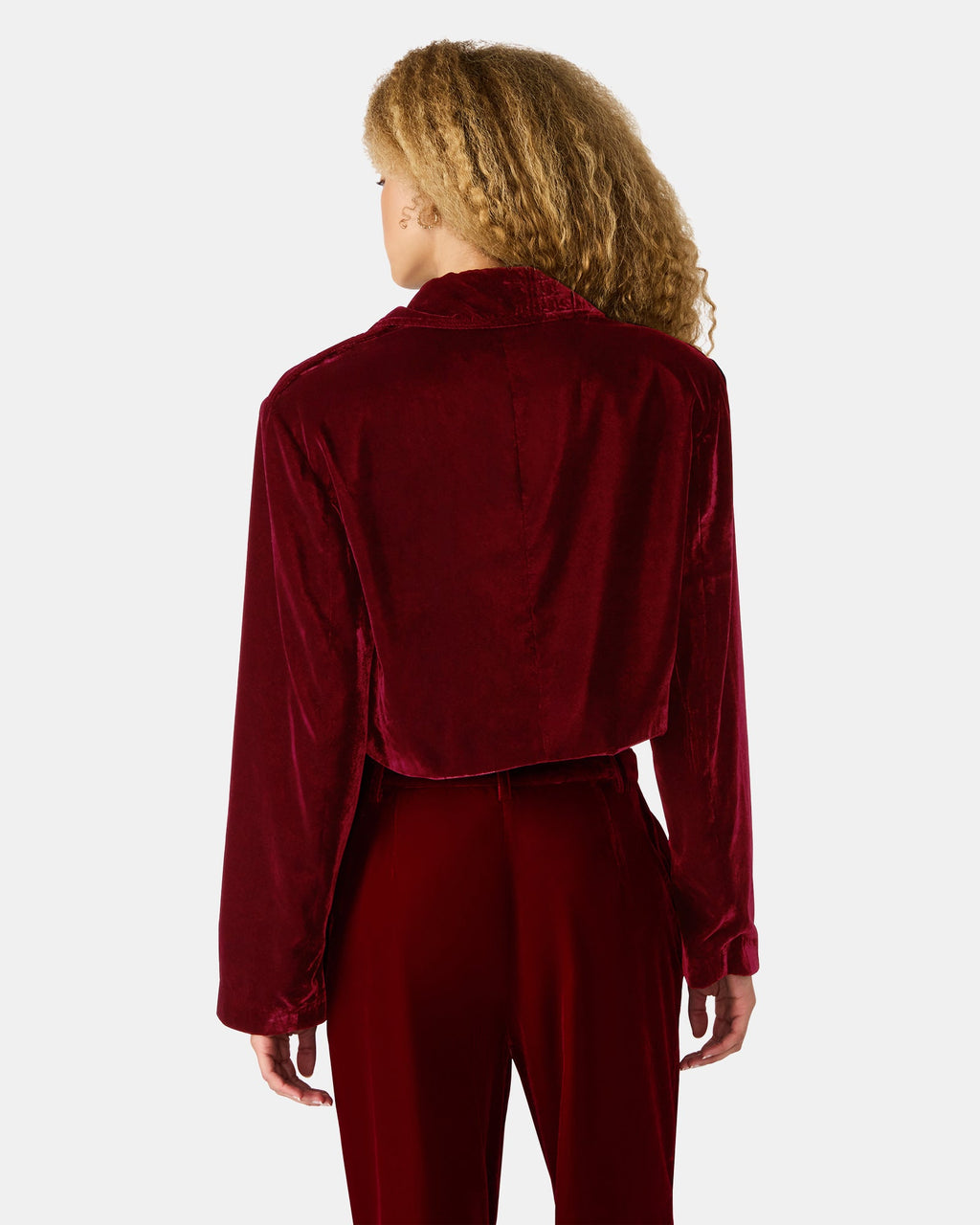 TONIA BLAZER RED VELVET  Famous | Online Store