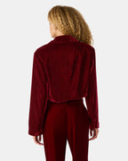 TONIA BLAZER RED VELVET  Famous | Online Store