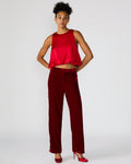 TONIA PANT RED VELVET  Famous | Online Store