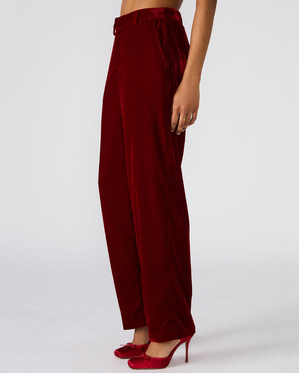 TONIA PANT RED VELVET  Famous | Online Store