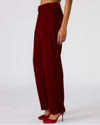 TONIA PANT RED VELVET  Famous | Online Store
