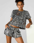 CELESTINE SHORT SILVER
