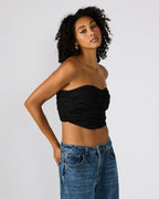 MARTINE TOP BLACK  Famous | Online Store