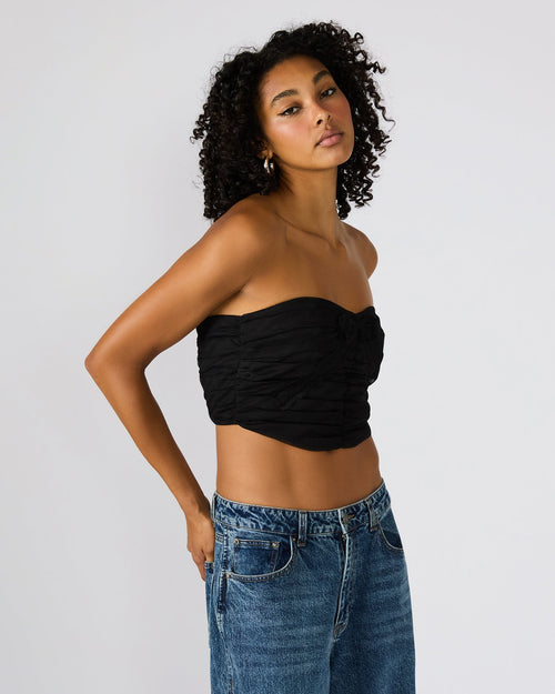 MARTINE TOP BLACK  Famous | Online Store