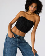 MARTINE TOP BLACK  Famous | Online Store