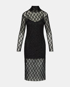 VIVIENNE STUDDED LACE DRESS BLACK  Famous | Online Store