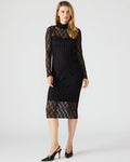 VIVIENNE STUDDED LACE DRESS BLACK  Famous | Online Store