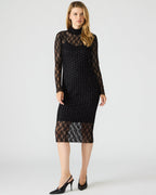 VIVIENNE STUDDED LACE DRESS BLACK  Famous | Online Store