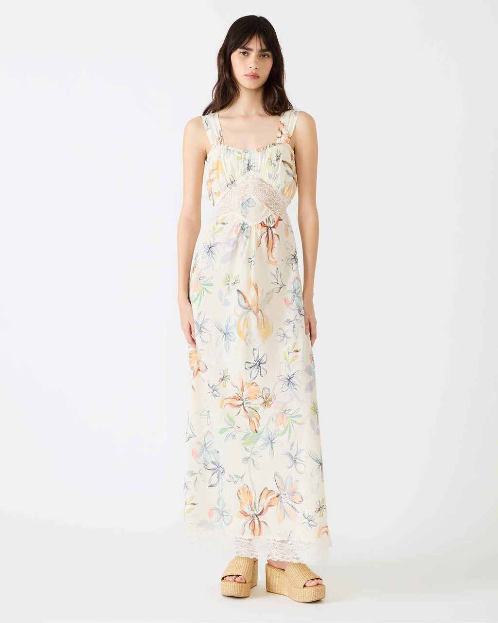 ALEXUS DRESS VINTAGE IVORY