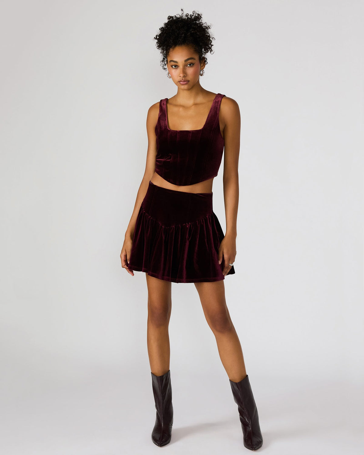 JAYLA SKIRT WINE  Famous | Online Store