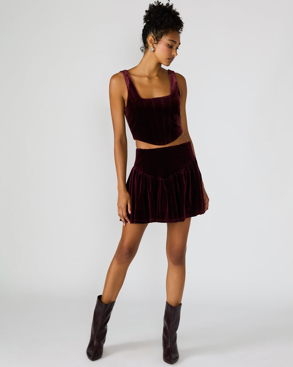 JAYLA SKIRT WINE  Famous | Online Store