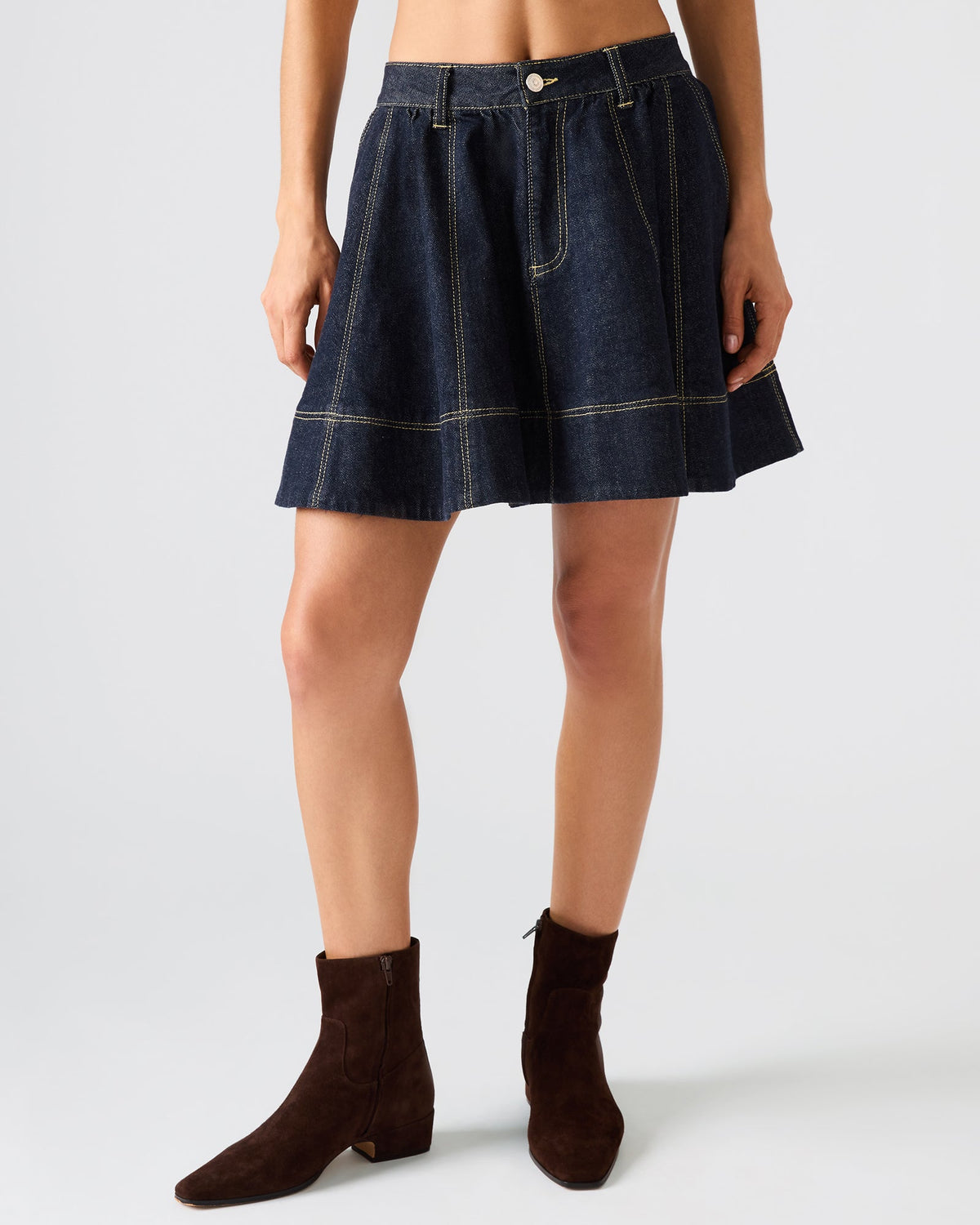 SLOAN DENIM SKIRT INK  Famous | Online Store