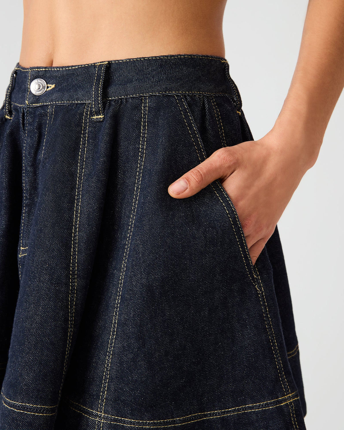 SLOAN DENIM SKIRT INK  Famous | Online Store