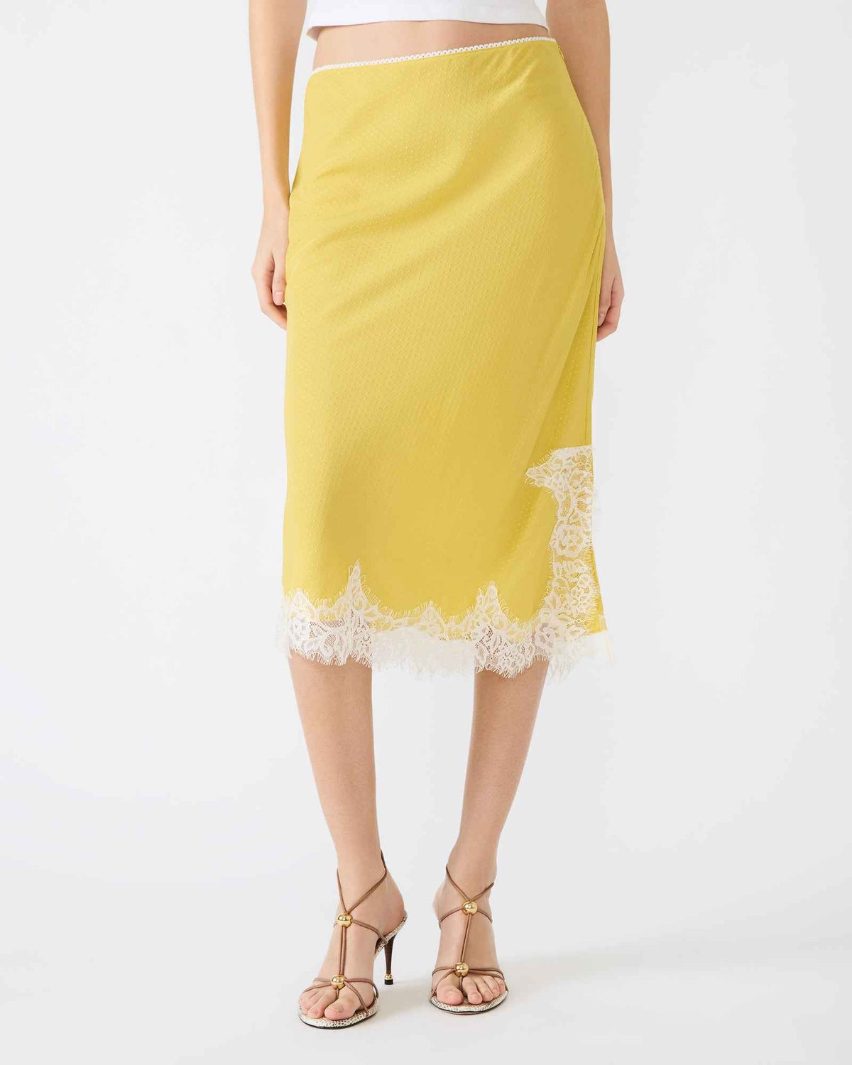 CINTHIA SKIRT GOLDEN LIME