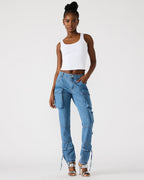 SKINNY DUO DENIM PANT  Famous | Online Store