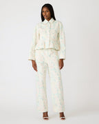 SLOAN FLORAL JACKET PEACH BEIGE  Famous | Online Store