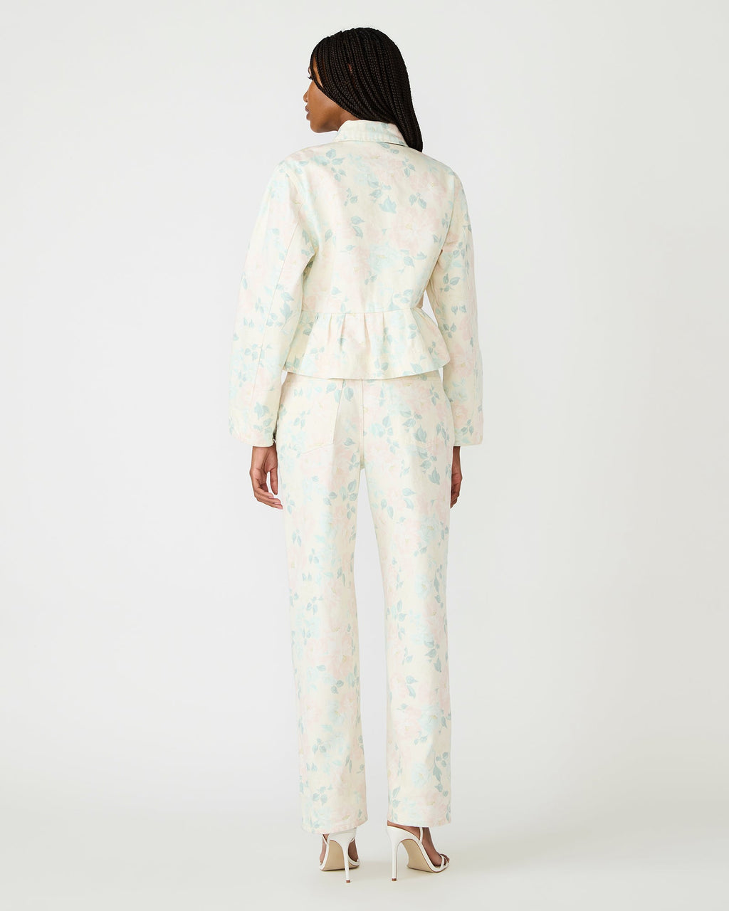 SLOAN FLORAL JACKET PEACH BEIGE  Famous | Online Store