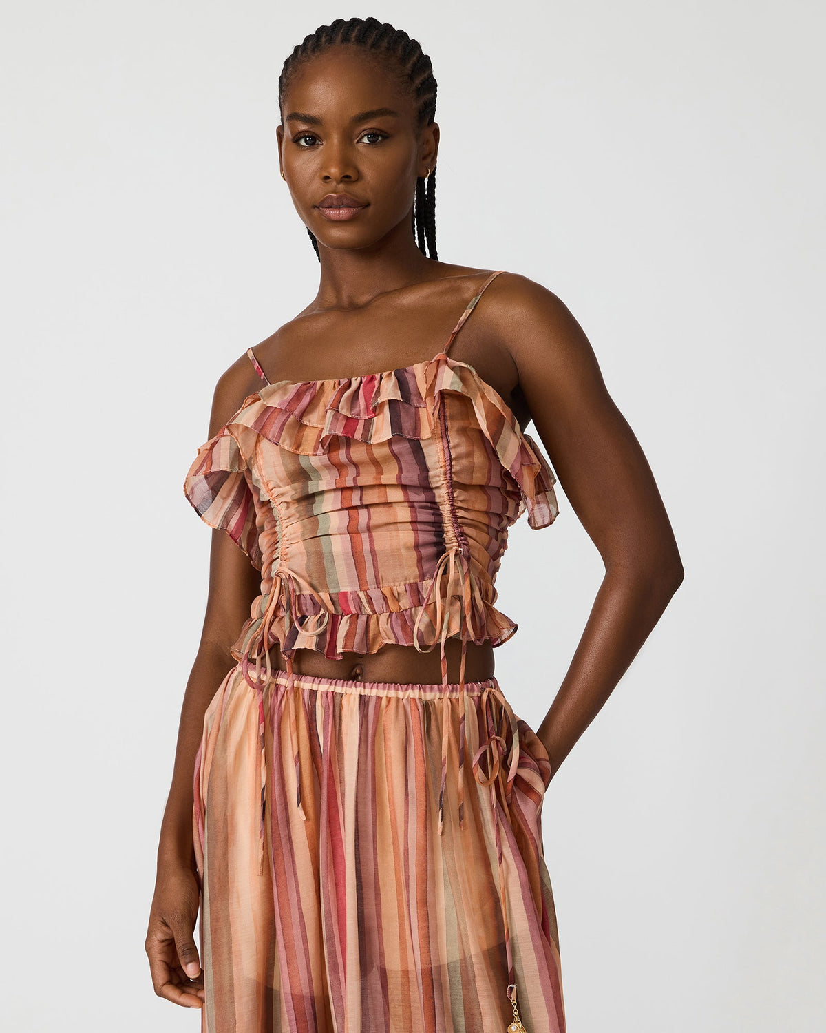 SHILLOH TOP STRIPE MULTI  Famous | Online Store