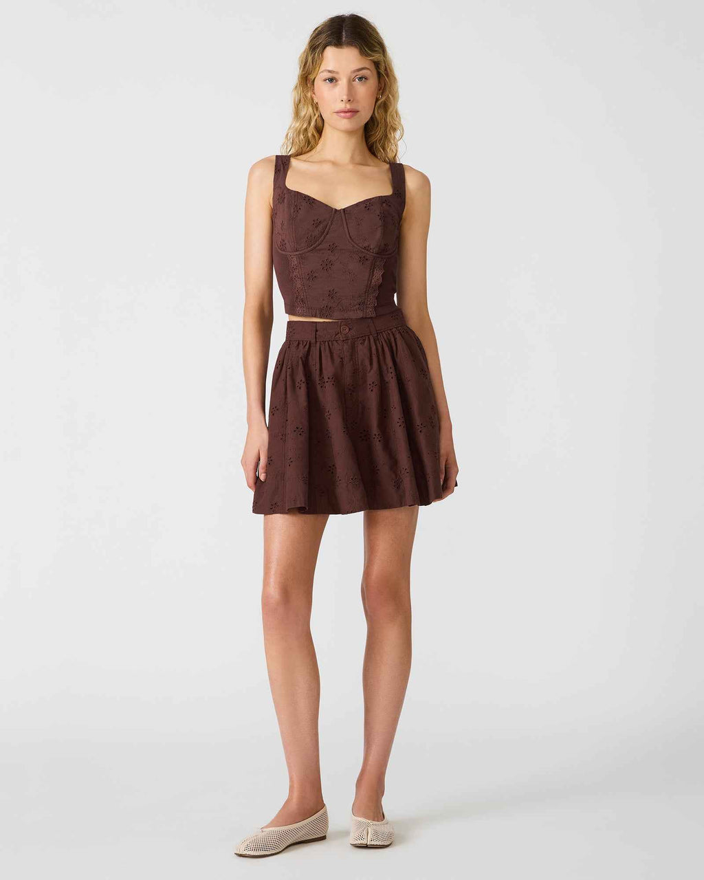 DIXIE KNIT TOP WALNUT