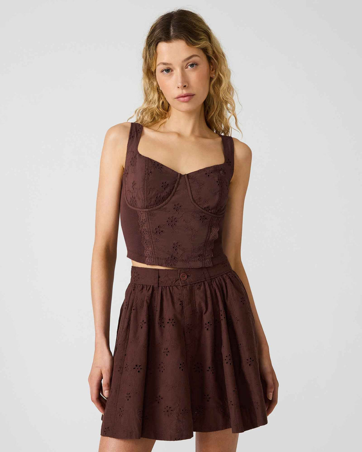 DIXIE KNIT TOP WALNUT
