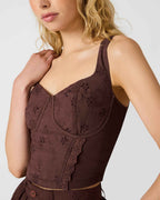DIXIE KNIT TOP WALNUT