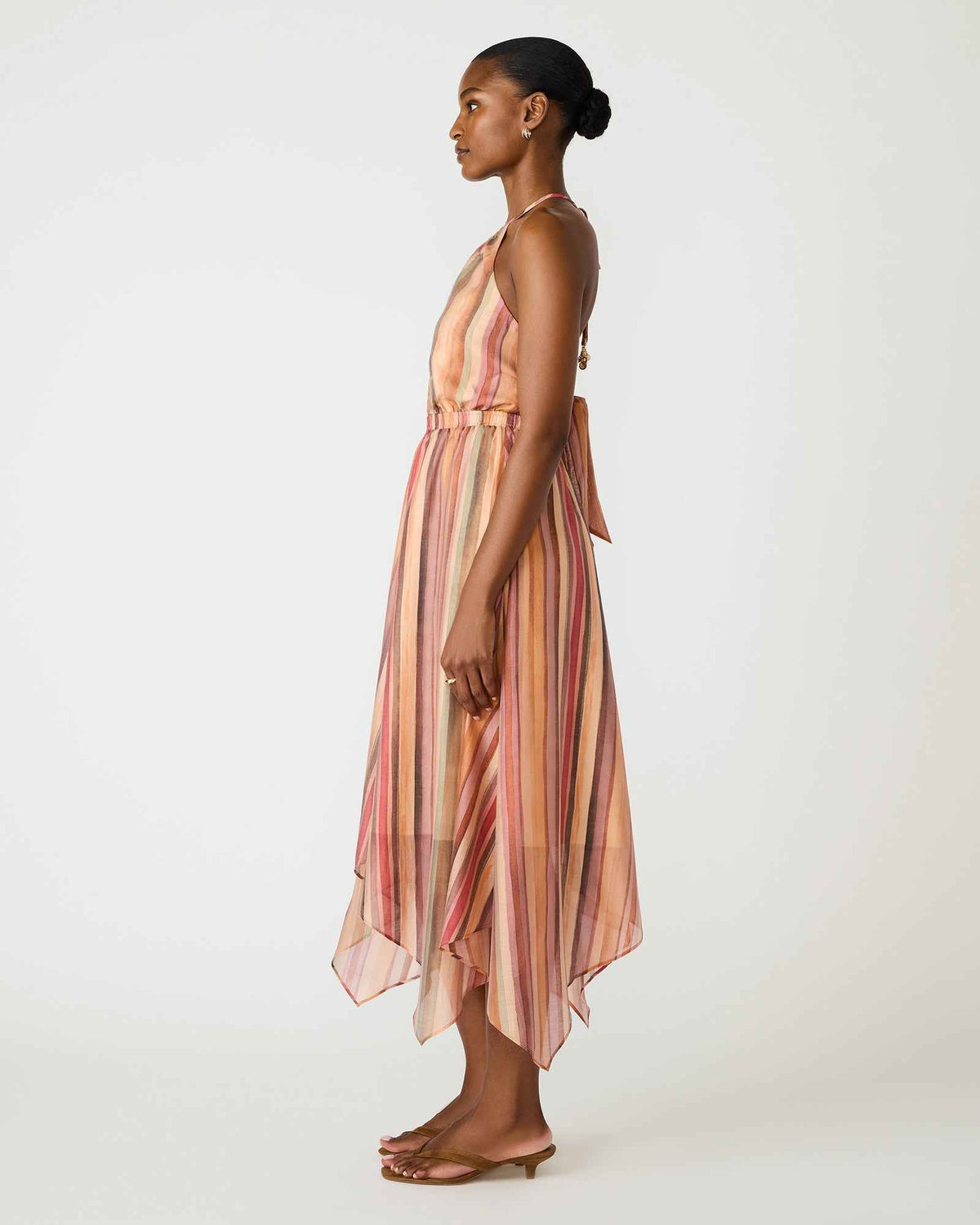 DALINA DRESS STRIPE MULTI