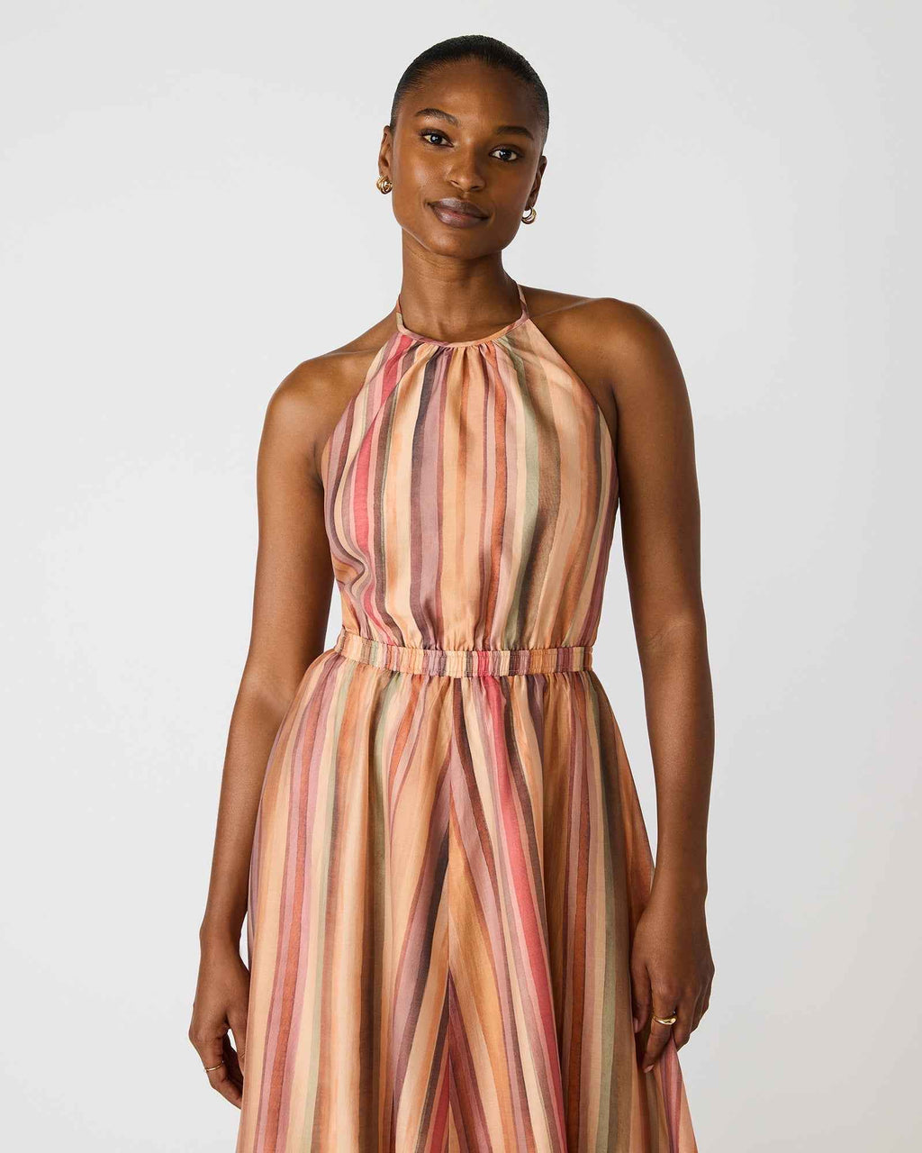 DALINA DRESS STRIPE MULTI