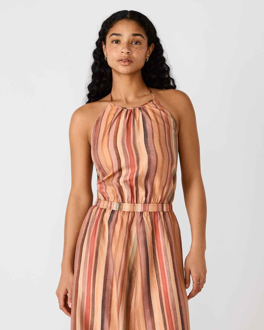 DALINA DRESS STRIPE MULTI