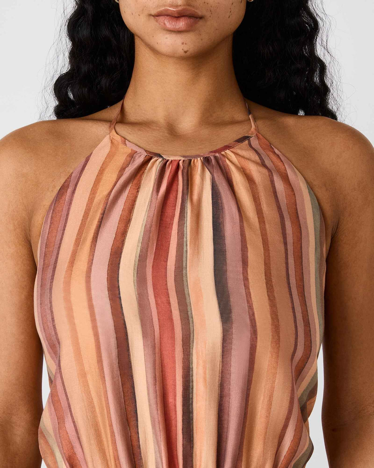 DALINA DRESS STRIPE MULTI