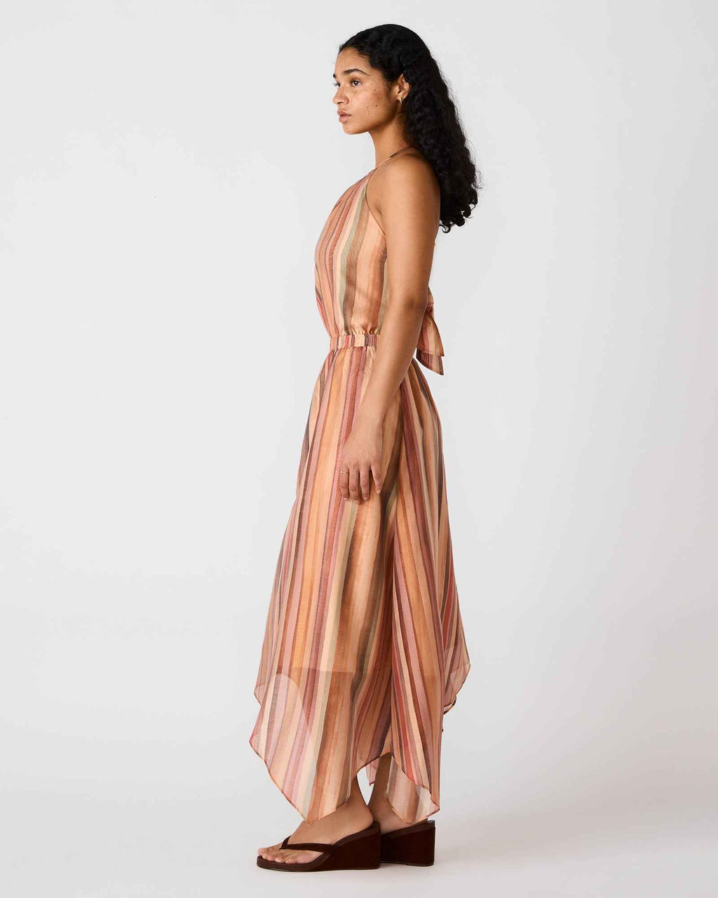 DALINA DRESS STRIPE MULTI