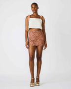 CINDI SKIRT MOCHA HEATHER