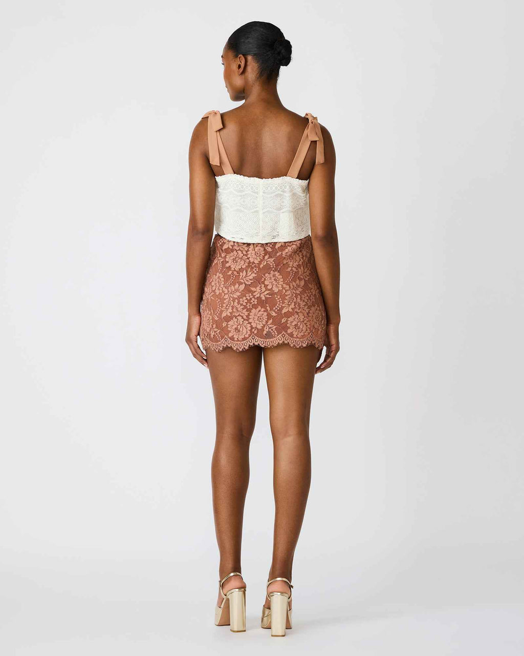 CINDI SKIRT MOCHA HEATHER