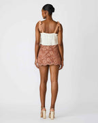 CINDI SKIRT MOCHA HEATHER