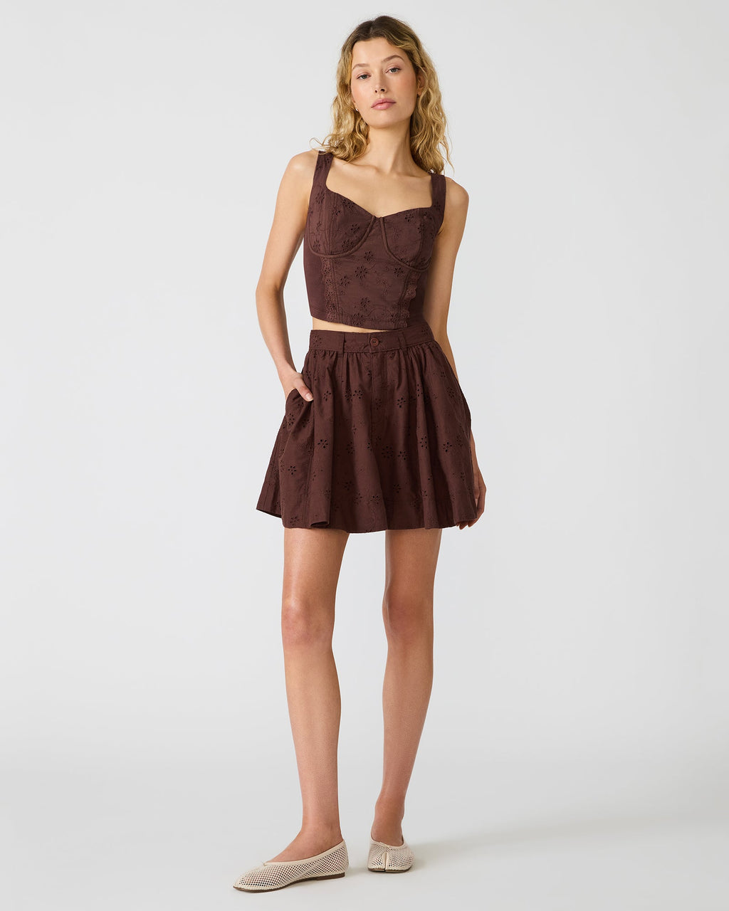VANNY SKIRT WALNUT  Famous | Online Store