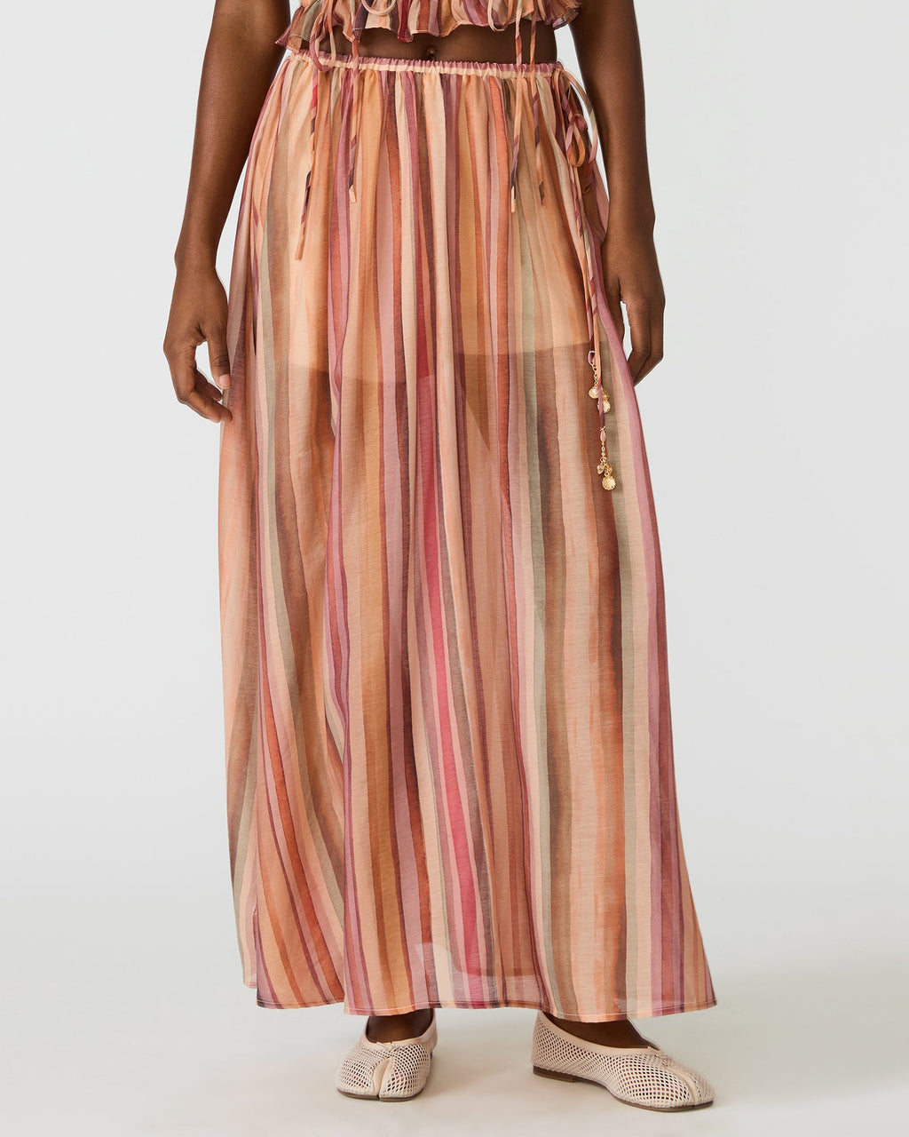 SHILLOH SKIRT STRIPE MULTI  Famous | Online Store