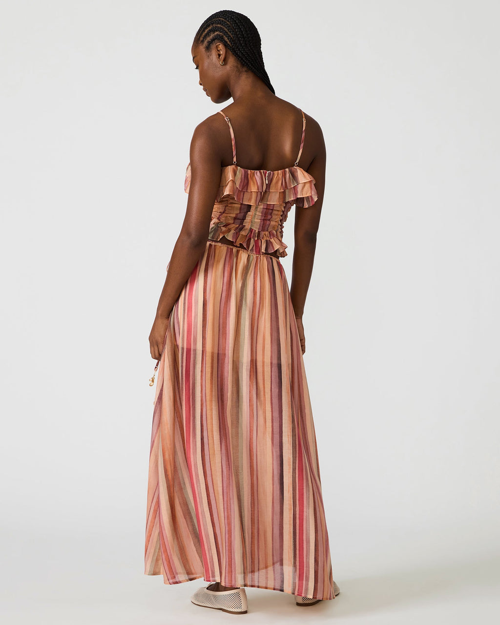 SHILLOH SKIRT STRIPE MULTI  Famous | Online Store